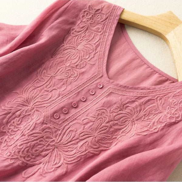 Pure Cotton Embroidered Comfortable Top
