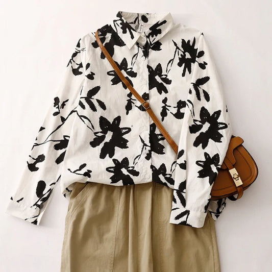 Pure Cotton Printed Full Sleeve Casual Shirt