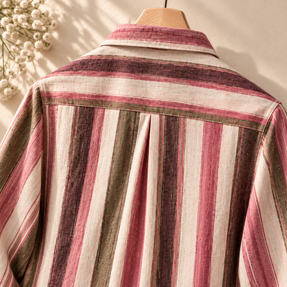 Digital Printed Comfort Stripe Shirt