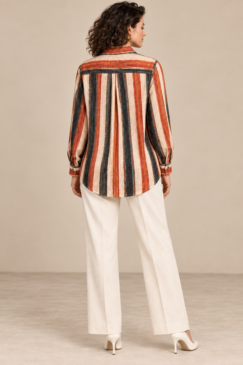 Digital Printed Comfort Stripe Shirt