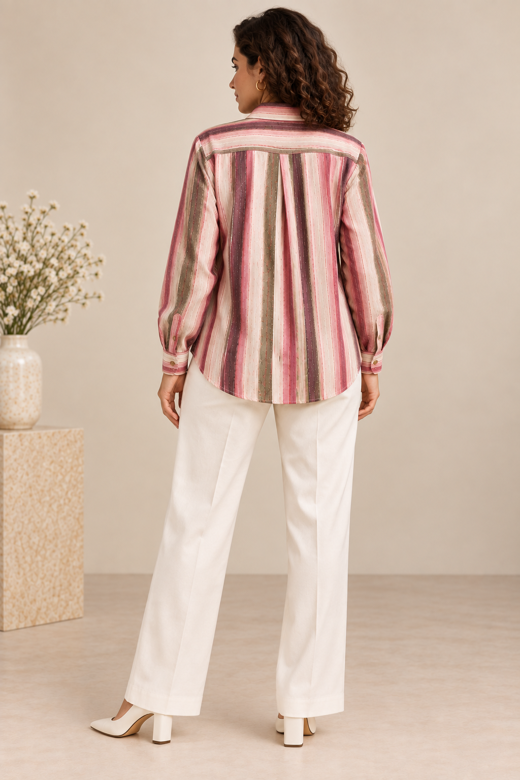 Digital Printed Comfort Stripe Shirt