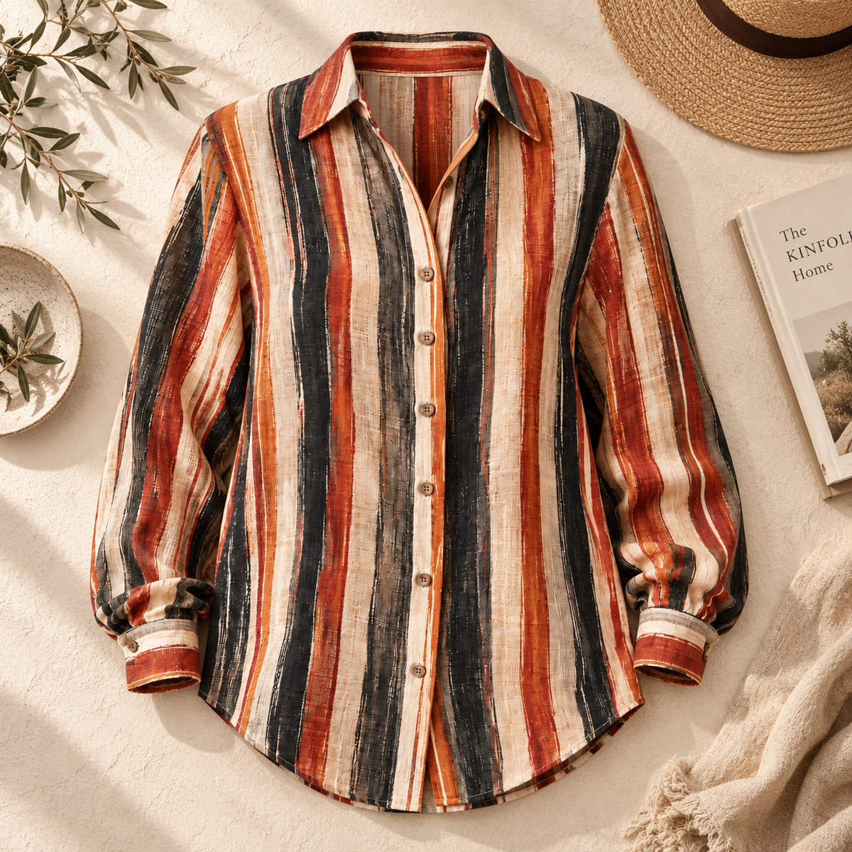 Digital Printed Comfort Stripe Shirt