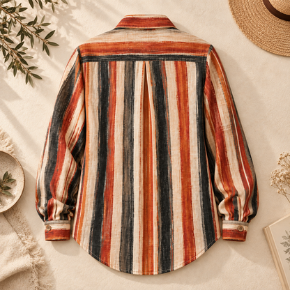 Digital Printed Comfort Stripe Shirt