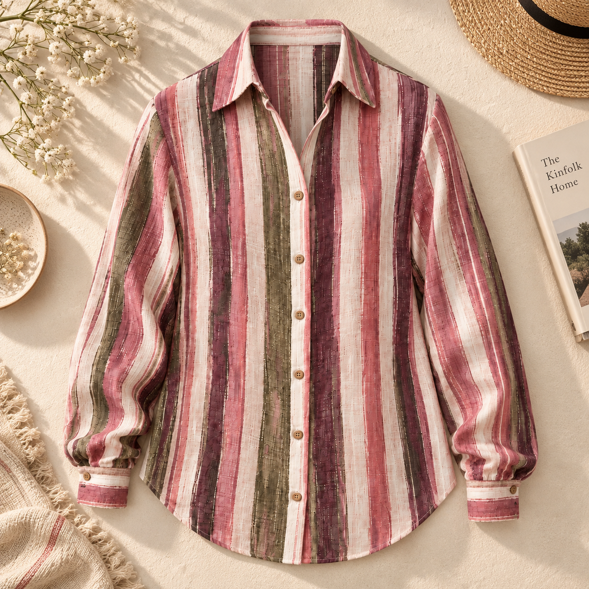 Digital Printed Comfort Stripe Shirt