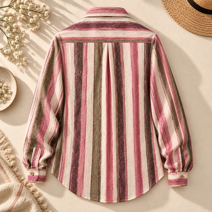 Digital Printed Comfort Stripe Shirt